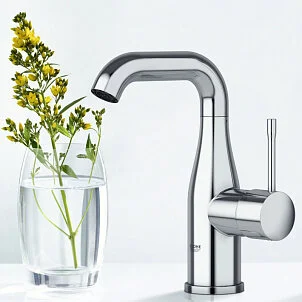 Смеситель для раковины Grohe Essence 23480001 (детальная фотография), современные, hi-tech