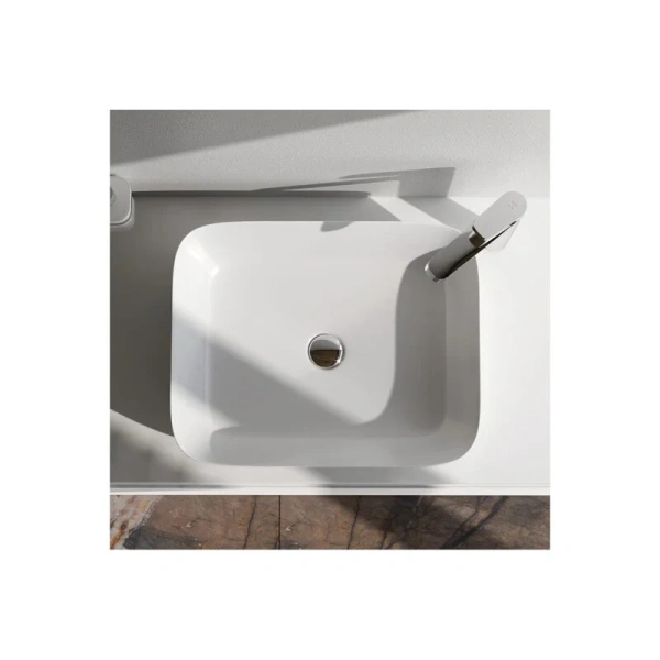 Раковина Am.Pm Func 52 см белая M8FWCC10510WG (детальная фотография), в форме чаши, прямоугольной формы