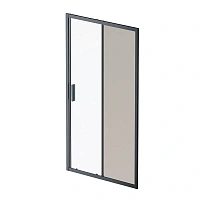 Душевая дверь в нишу AM.PM Gem Solo 110 см профиль черный стекло тонированное