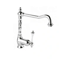 Смеситель для раковины Cezares Margot хром, ручка белая