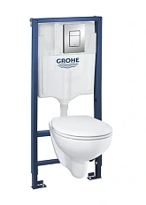 Унитаз с инсталляцией Grohe Bau Ceramic сиденье микролифт