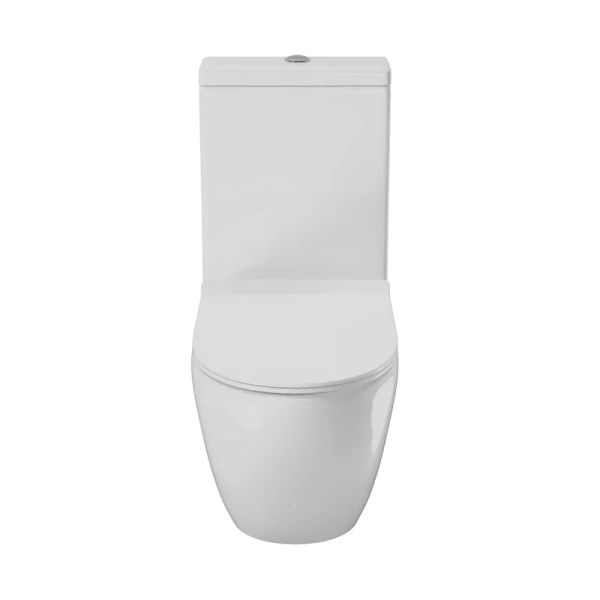 Унитаз моноблок Grossman Style с тонкой крышкой GR-4496S (детальная фотография), с бачком