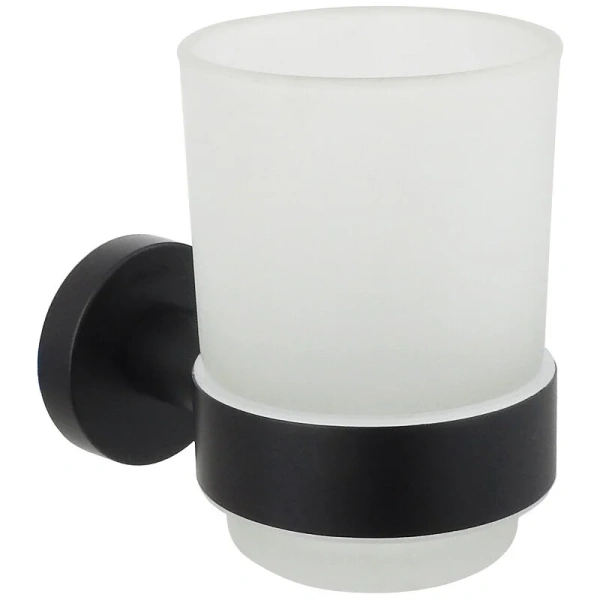 Стакан для ванной Акватек Вега черный AQ4004MB (детальная фотография)