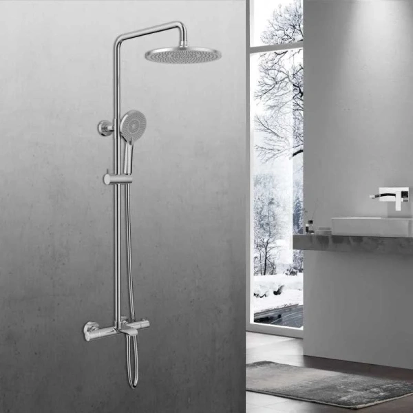 Душевая стойка Vincea Esse хром VSFS-1E1TCH (детальная фотография), хром