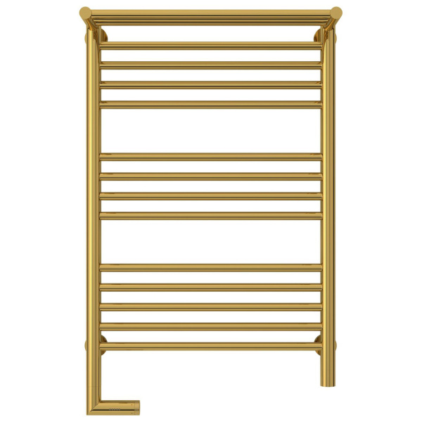 Полотенцесушитель электрический левый, с полкой цвет золото Сунержа Богема 2.0 800х500 03-5206-8050 (детальная фотография), по запросу
