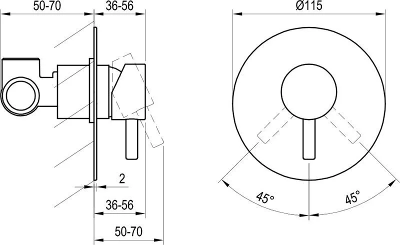 Смеситель для душа Ravak Espirit X070 латунь (детальная фотография), для душа