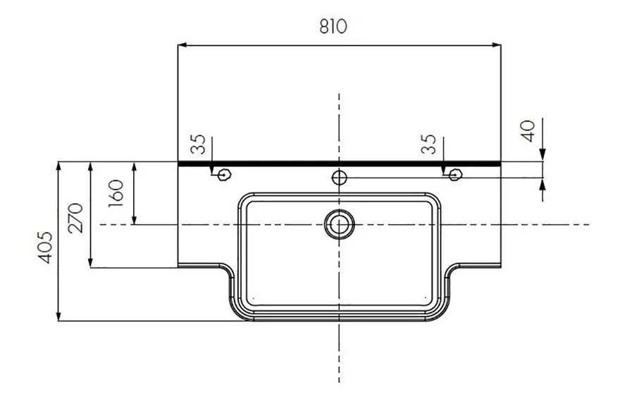 Раковина Акватон Hotel 80 см белая 1A710231PI010 (детальная фотография), современные, hi-tech
