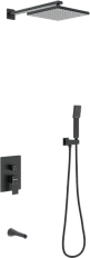 Душевой комплект BERGES Ventas черный матовый