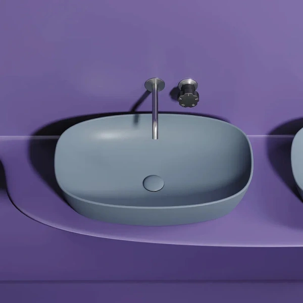 Раковина Ceramica Nova Element 60 см серо-голубая CN6049MHL (детальная фотография), другие