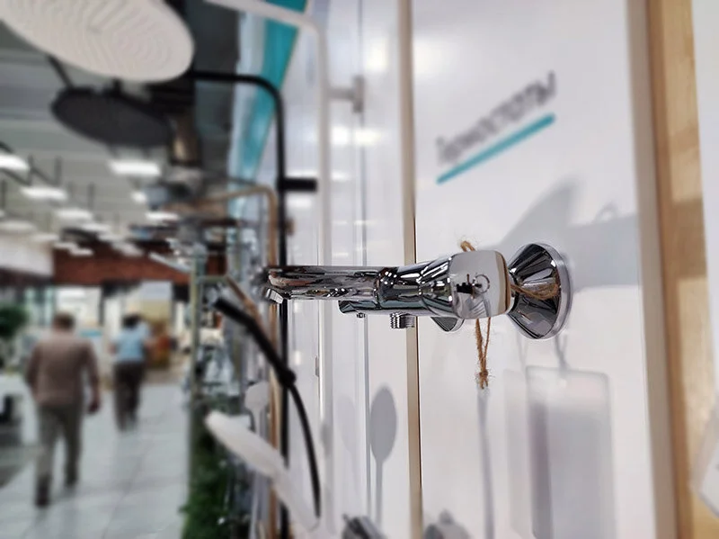 Cмеситель для ванны Hansgrohe Ecostat термостатический 13123000 (детальная фотография), хром