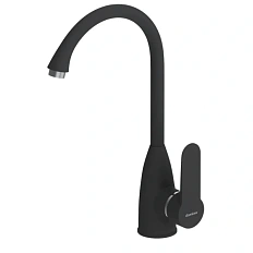 Полимерный смеситель для кухни Damixa Neptune DX408000300, черный матовый