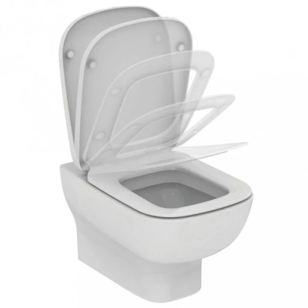 Крышка-сидение с микролифтом Ideal Standard Esedra дюропласт T318301 (детальная фотография), с микролифтом