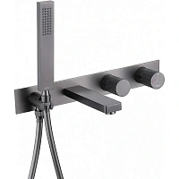 Смеситель для ванны Abber Rund никель