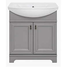 Тумба под раковину напольная Misty Лувр 65 см серая