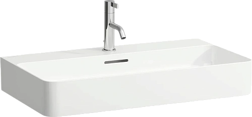 Раковина Laufen Val 75 см белая с 1 отверстием для смесителя - фото 2