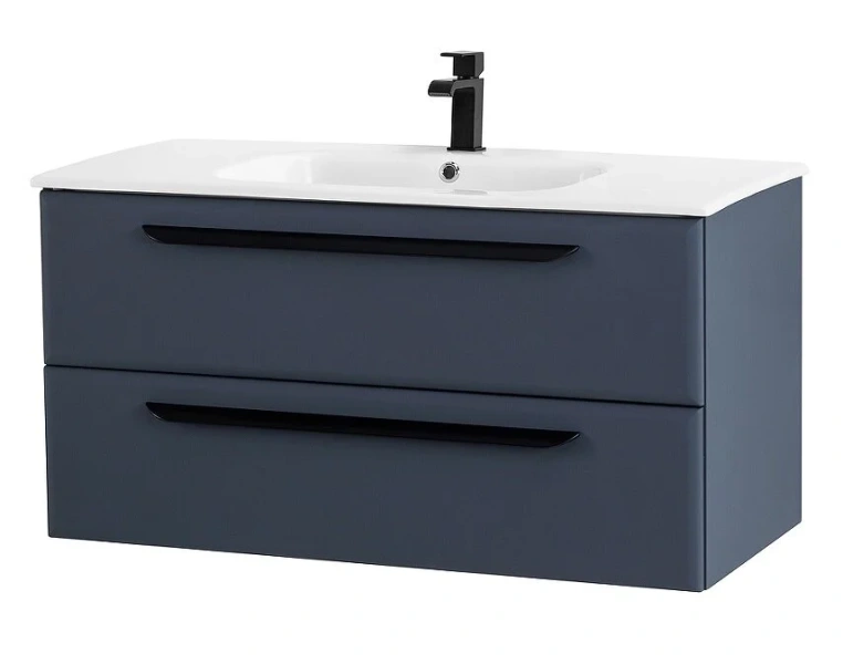 Тумба под раковину подвесная Cezares Eco 80 см Grafito ECO-CER-800-2C-SO-GR-P (детальная фотография)