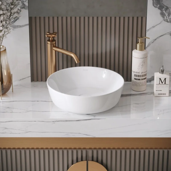 Раковина Grossman Style 42 см белая GR-3032 (детальная фотография), белые