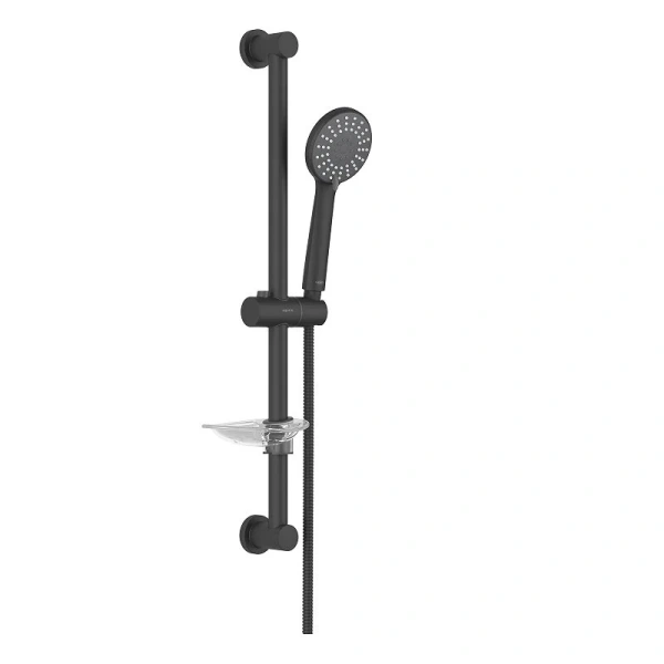 Душевой гарнитур Акватек Бетта черный матовый AQ2013MB (детальная фотография)