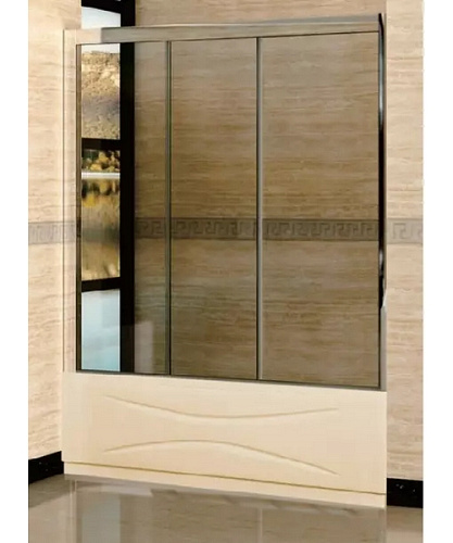 Шторка для ванны, стекло прозрачное, RGW Screens - фото 2