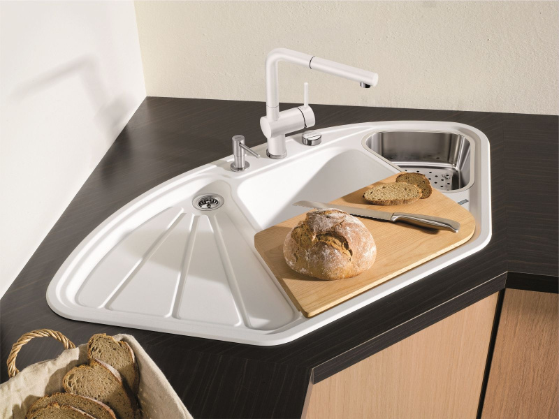 Мойка для кухни Blanco Delta (детальная фотография), врезные