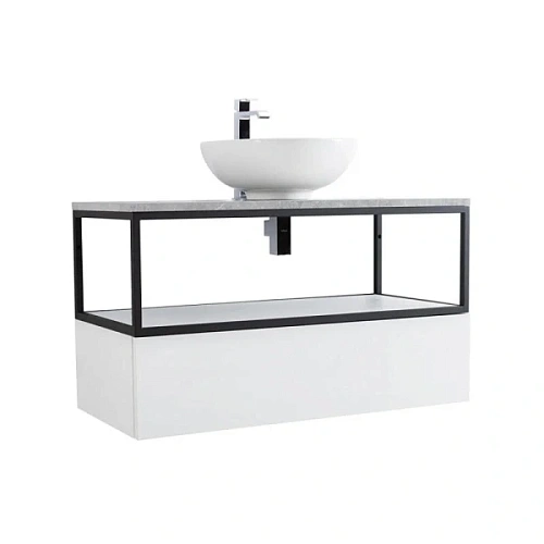 База под металлический каркас подвесная Cezares Cadro 100 см белая - фото 5