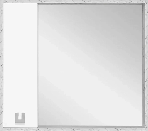 Зеркальный шкаф Misty Мия 90 см левый - фото 3