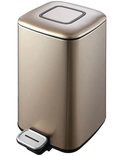 Мусорное ведро WeltWasser WW ME 9 л шампань золото - фото 2