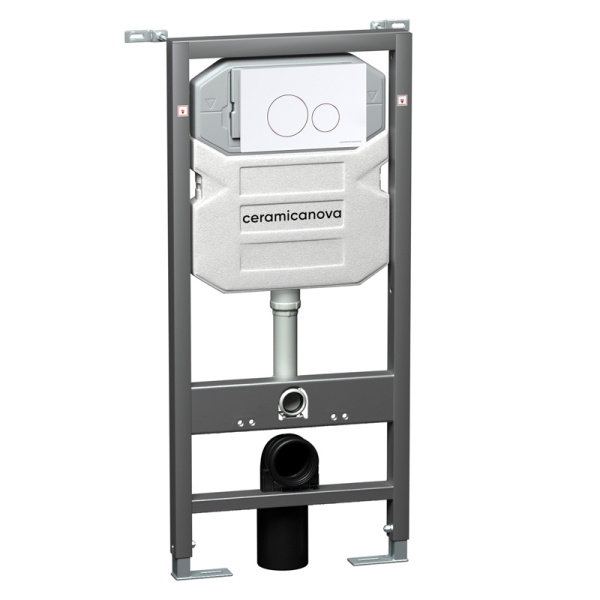 Инсталляция для унитаза Ceramica Nova Envision кнопка белая CN1001W (детальная фотография)