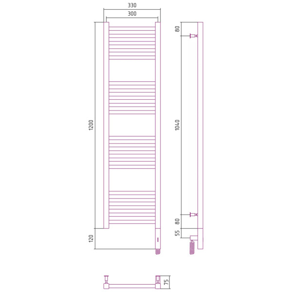 Схема (детальная фотография), хром