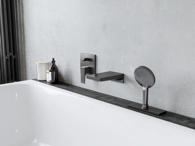 Излив для ванны Hansgrohe Metropol шлифованный черный хром 32543340 (детальная фотография), нет в наличии