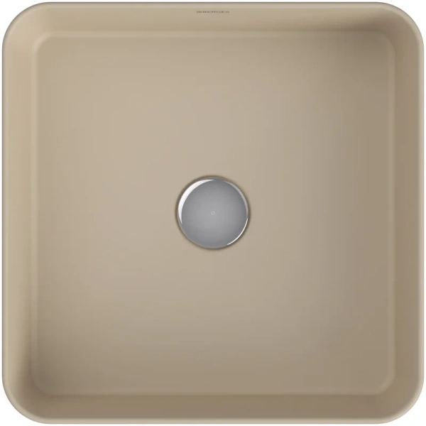 Раковина BERGES Ego 38 см матовый жасмин 181070 (детальная фотография), накладные (на столешницу), пристенные