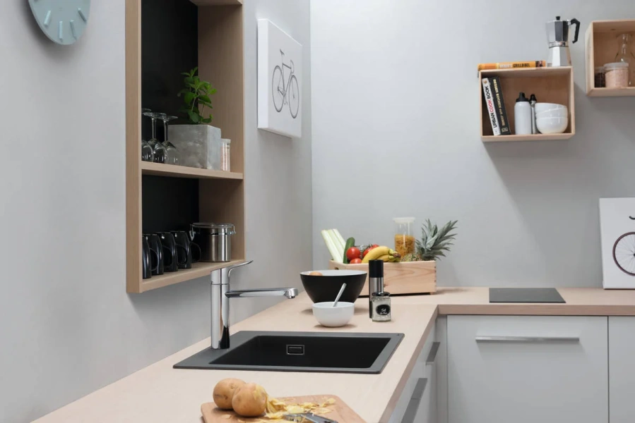 Смеситель для кухни Hansgrohe Focus M43 хром 71816000 (детальная фотография), для кухни