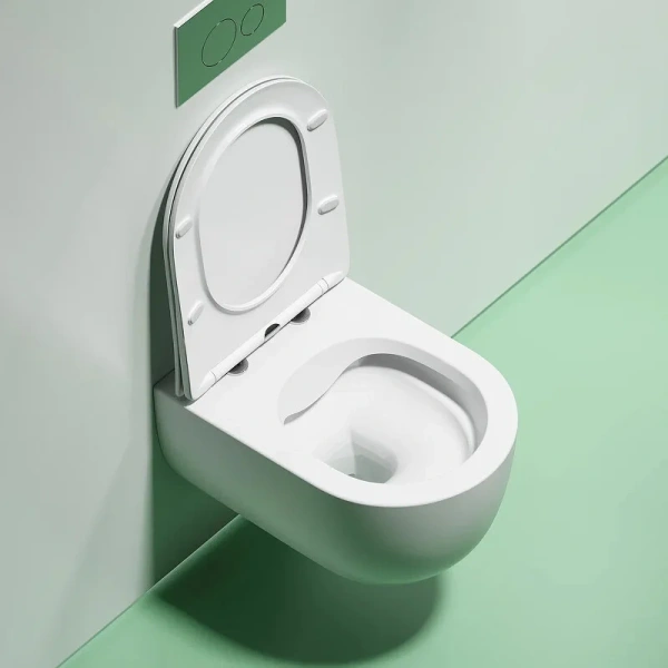 Унитаз подвесной Ceramica Nova Modena Rimless, белый матовый CN6063MW (детальная фотография), нет в наличии