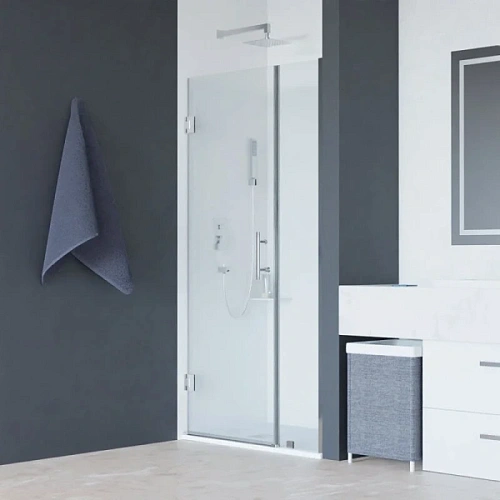 Душевая дверь в нишу RGW Hotel HO-012 90 см профиль хром, стекло прозрачное - фото 1