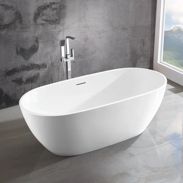 Ванна акриловая Vincea VBT-408-1500, 150 x 80 см, щелевой перелив, цвет белый (детальная фотография), без гидромассажа