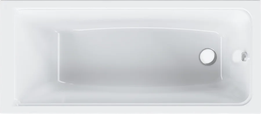 Ванна акриловая Am.Pm Gem 160х70 см приставная W90A-160-070W-A (детальная фотография), без гидромассажа, недорогие, большие