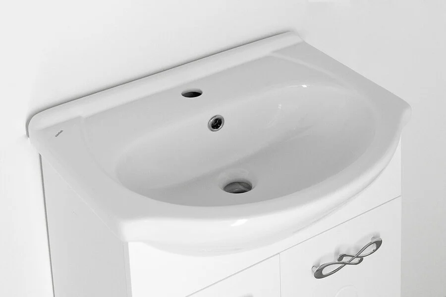 Тумба под раковину напольная Style Line Венеция 52 см белая ЛС-00000253 (детальная фотография), современная, hi-tech