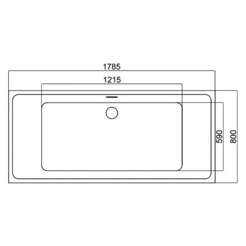 Ванна акриловая Black&White Swan 180x80 см белая 107SB85 (детальная фотография), без гидромассажа, большие