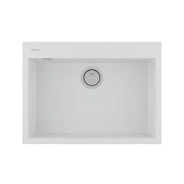 Мойка для кухни Paulmark Decoration 69 см белая матовая PM936950-WH (детальная фотография)