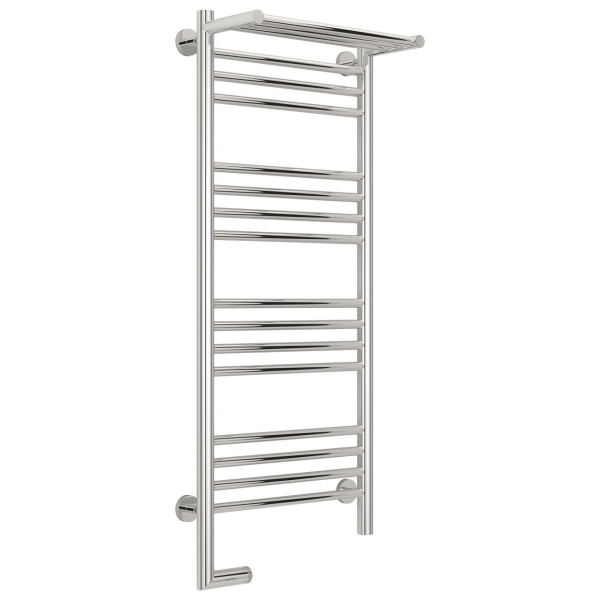 Полотенцесушитель электрический левый, с полкой цвет без покрытия Сунержа Богема 2.0 1000х400 00-5206-1040 (детальная фотография)