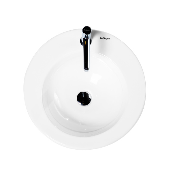 Раковина BelBagno Aria 50 см накладная BB1053LW (детальная фотография), накладные (на столешницу), пристенные