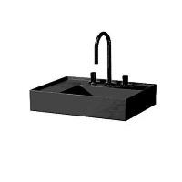 Раковина накладная левая, цвет чёрный, Laufen Kartell