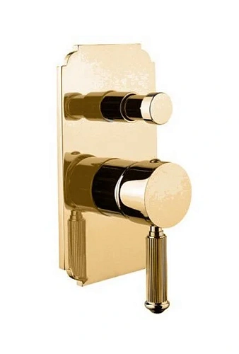 Смеситель для душа Cezares Olimp золото 24 карат - фото 3