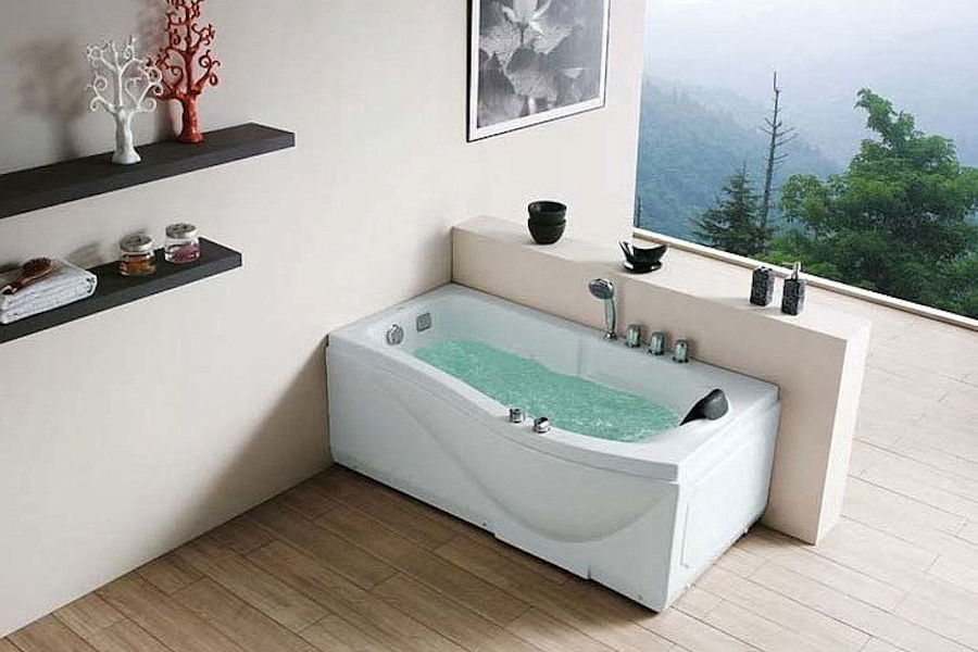 Ванна акриловая Gemy G9010 175х85 см (детальная фотография), современныe, hi-tech