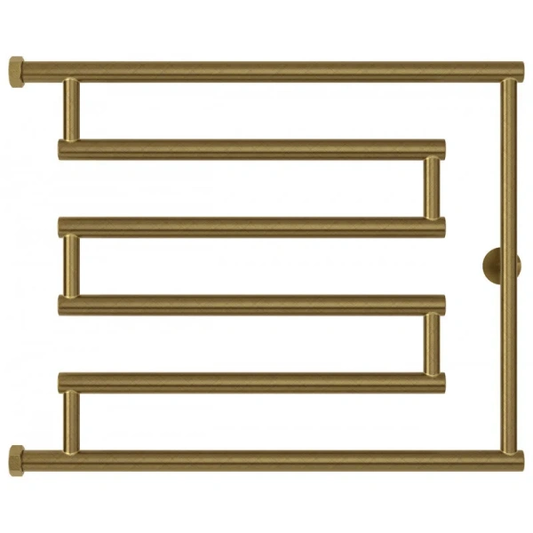 Полотенцесушитель водяной Сунержа High-Tech+ 65x50 см состаренная бронза 05-4052-5065 (детальная фотография), бронза