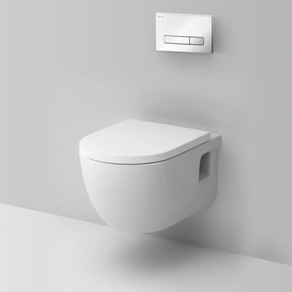 Унитаз с инсталляцией Am.Pm Like с сиденьем микролифт и клавишей IS30201.801701 (детальная фотография), с инсталляцией