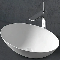 Раковина Abber Stein 50 см белая матовая