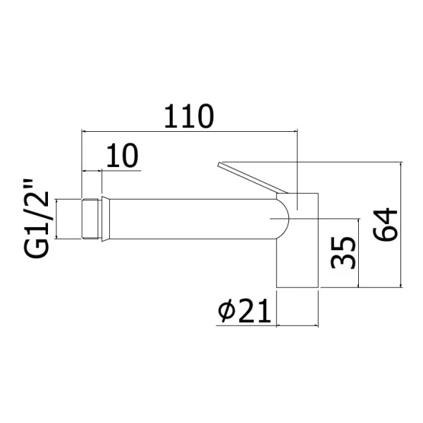 Гигиенический душ Paffoni Tweet Round ZDOC120 округлый (детальная фотография), с лейкой
