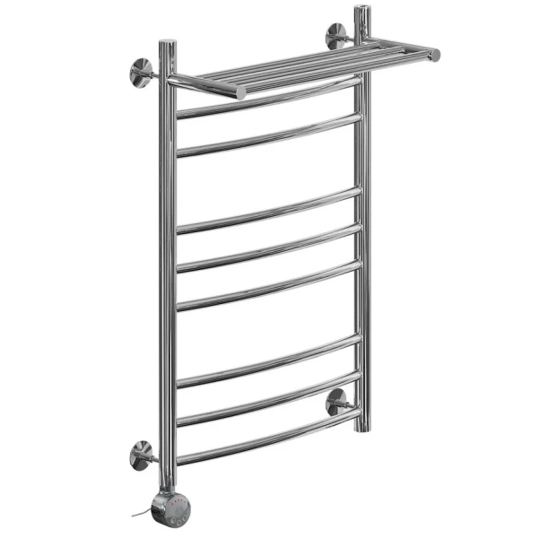 Полотенцесушитель электрический Ника Arc ЛД Г2 ВП 80/50 см с полочкой (детальная фотография)