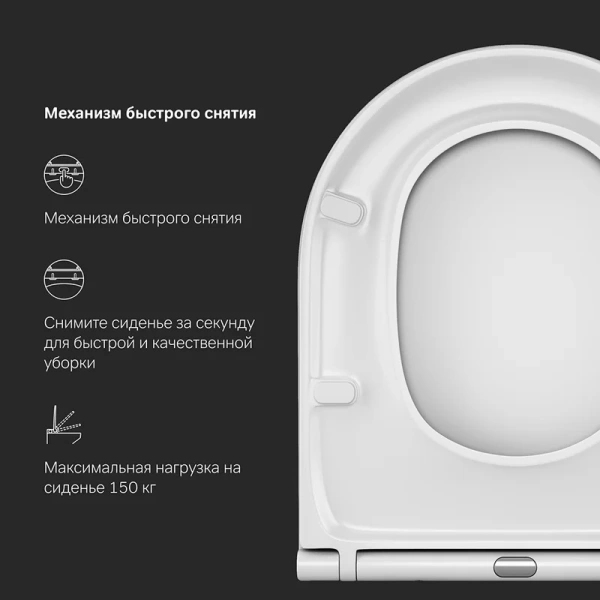 Крышка-сидение с микролифтом Am.Pm Inspirit быстросъемная C507853WH (детальная фотография) index_1